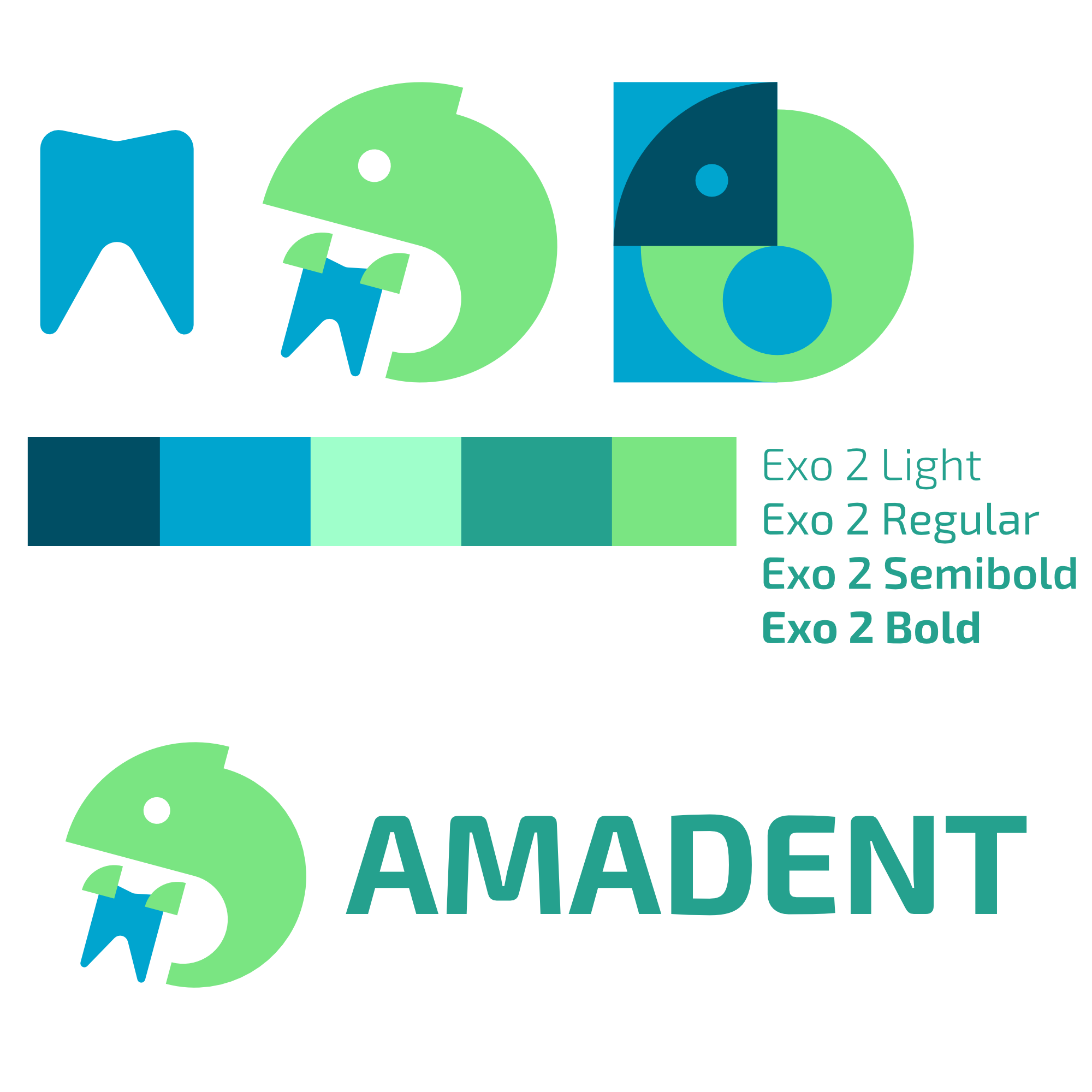 Nowa wizualizacja marki dla gabinetu stomatologicznego "AMADENT"